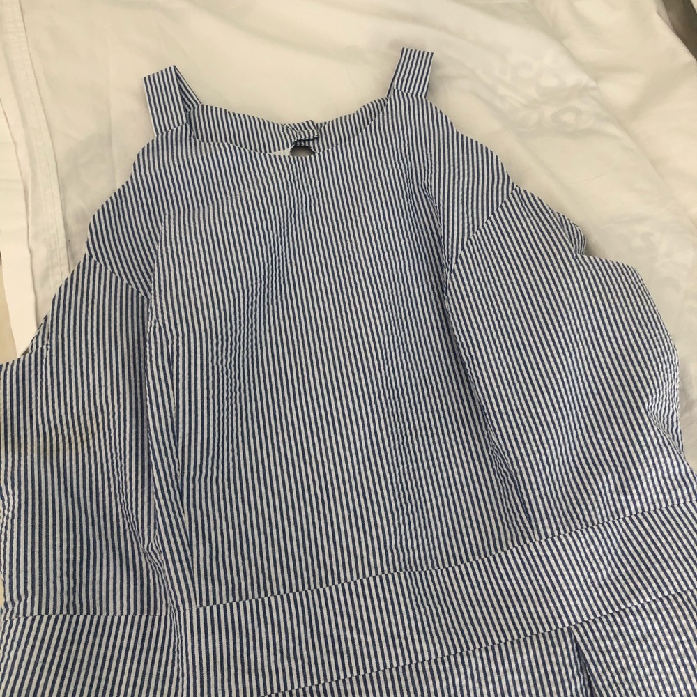 Lauren  James Seersucker Dress size L